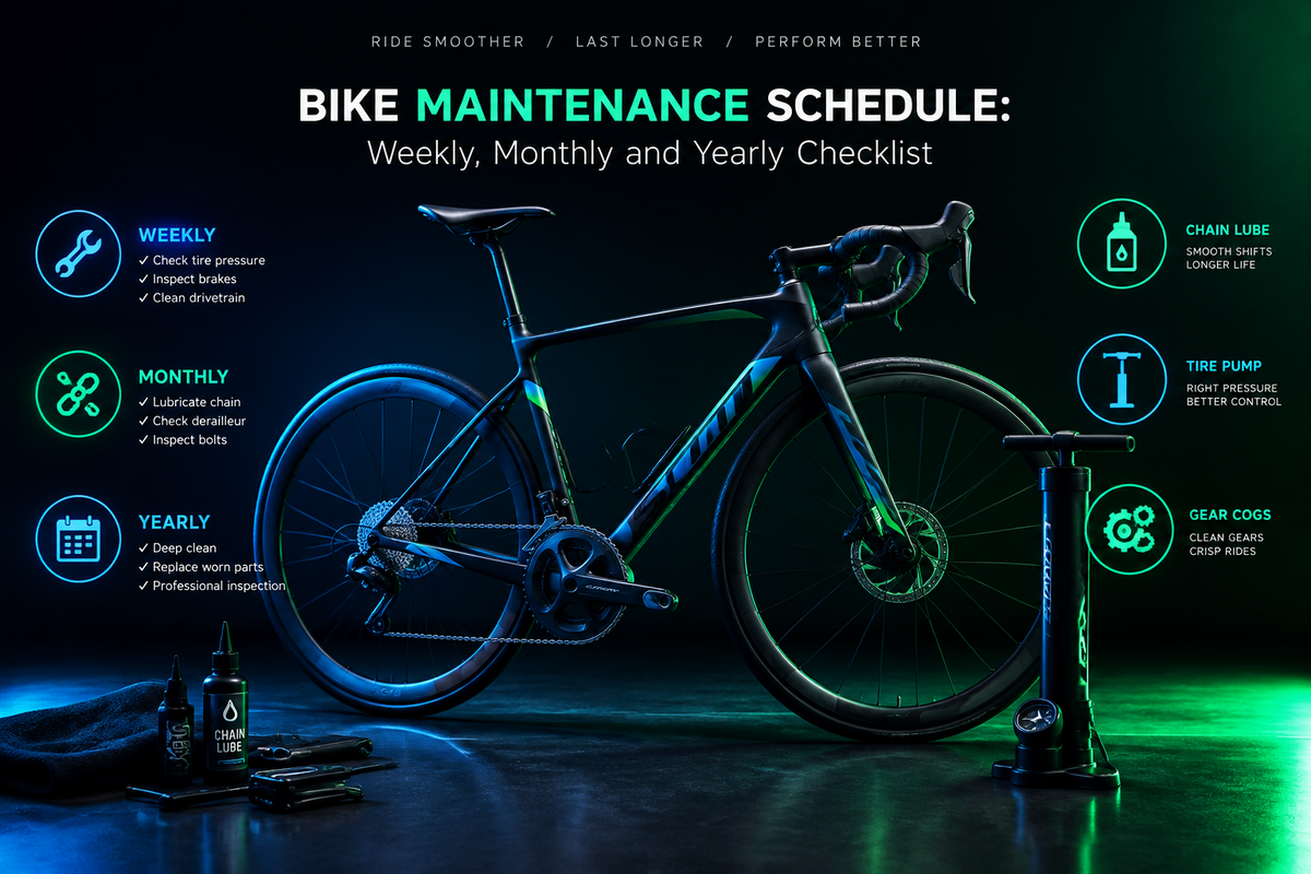 Bike Maintenance Schedule: Weekly, Monthly and Yearly Checklist