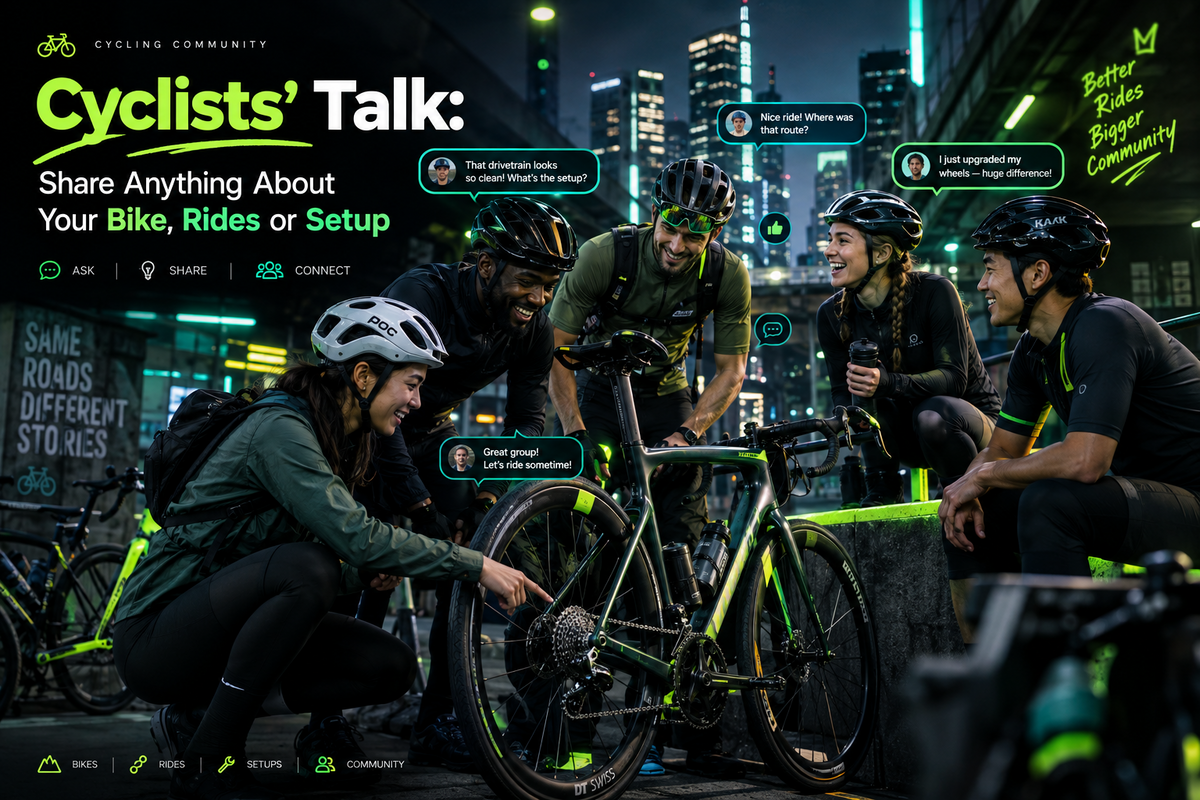 Cyclists' Talk: Share Anything About Your Bike, Rides or Setup
