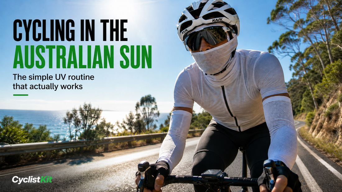 Sun protection gear and UV routine for cycling in Australia
