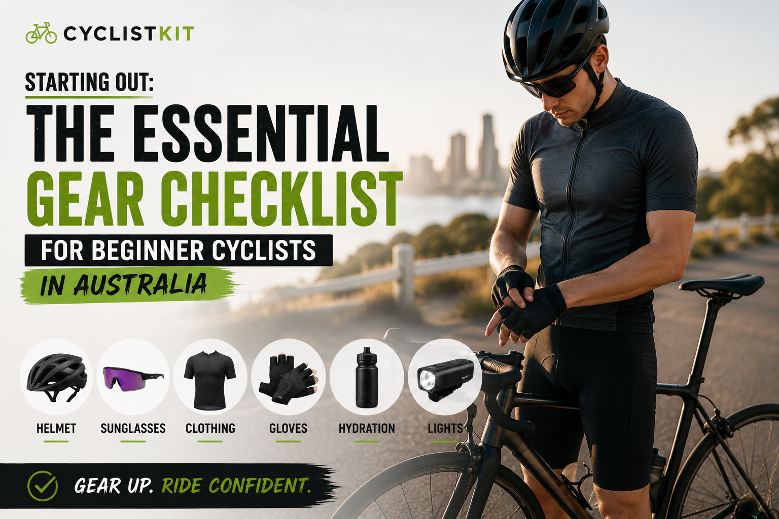 Essential gear checklist for beginner cyclists in Australia