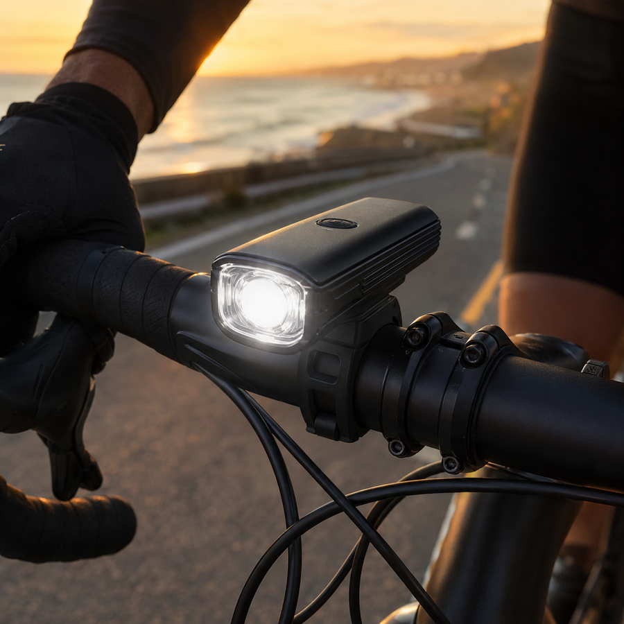 Cycling lights and visibility gear for safer night rides