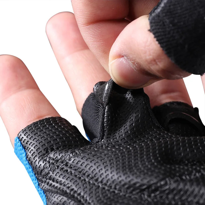 Cycling gloves black colour style - view 5