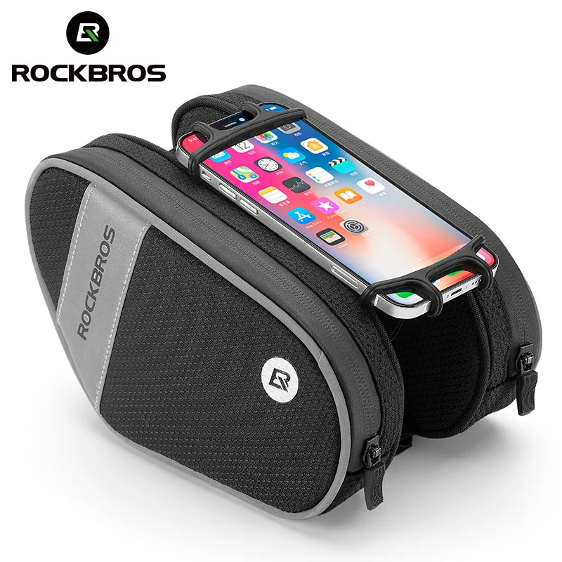 ROCKBROS waterproof front tube bag touch screen - main view
