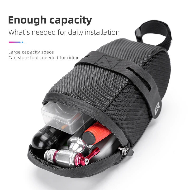 Saddle bag installed under seat - view 3