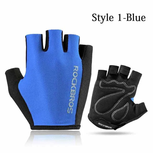 ROCKBROS Half-Finger Cycling Gloves — Shockproof