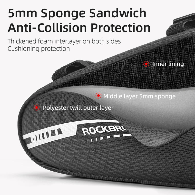 Bike bag 1.2L large capacity storage - view 5