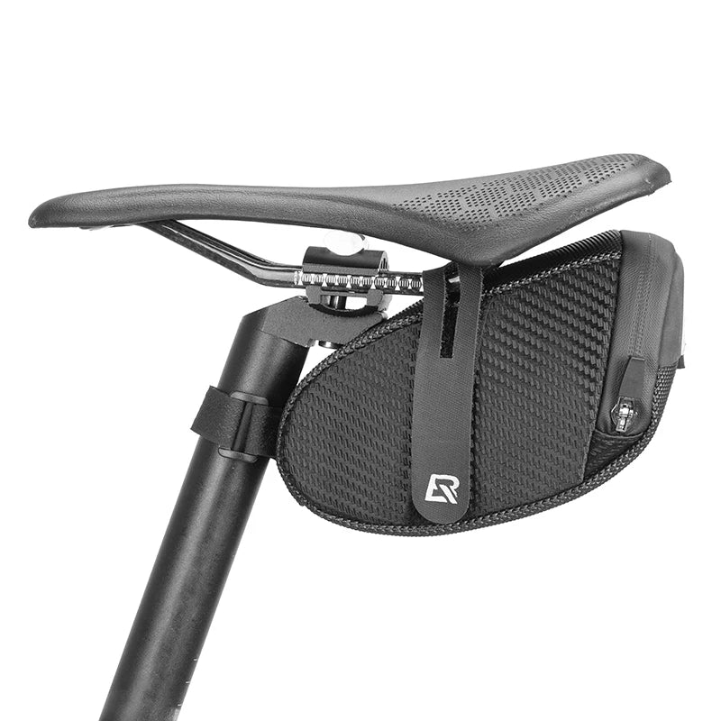 Cycling saddle bag hook install detail - view 7