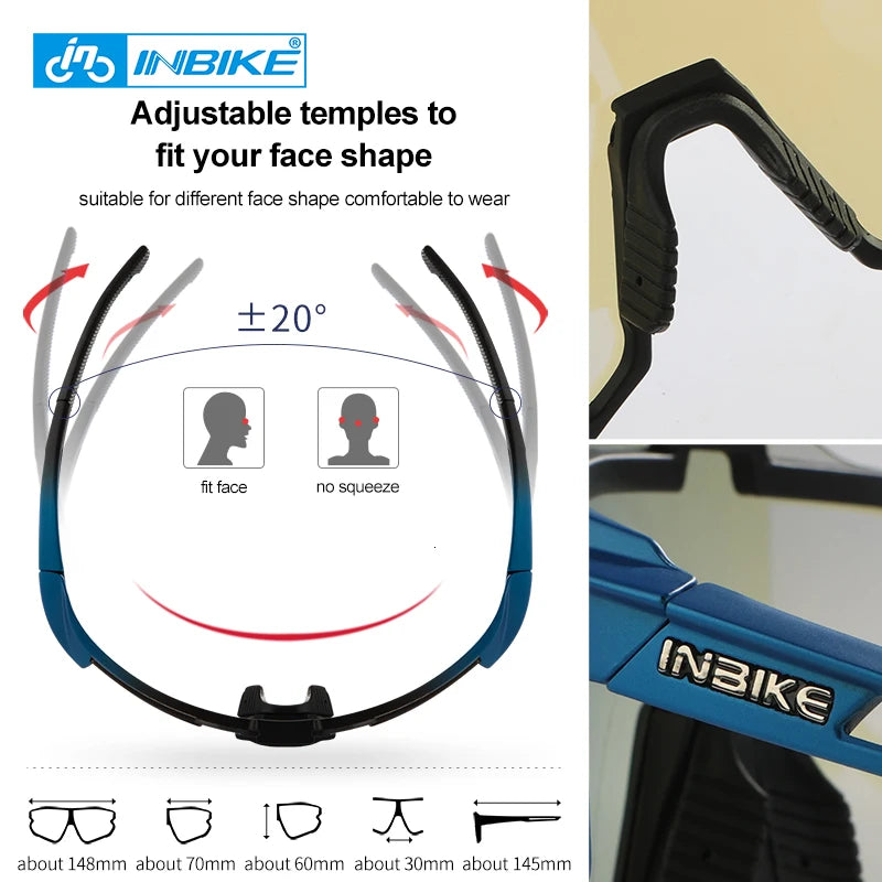 TR-90 lightweight cycling eyewear frame - view 5
