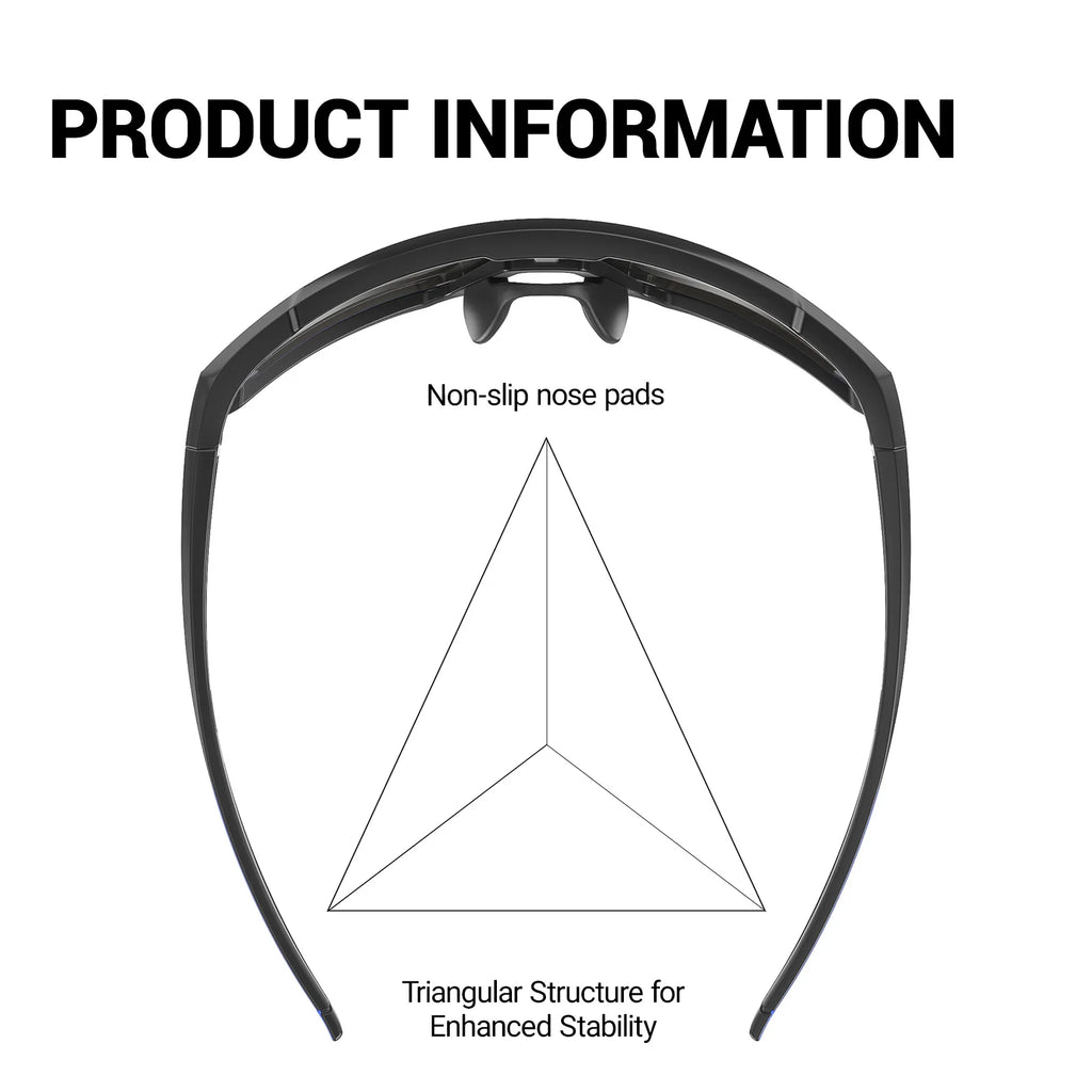 SCVCN sunglasses wraparound frame detail