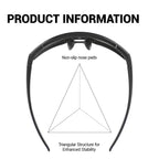SCVCN sunglasses wraparound frame detail