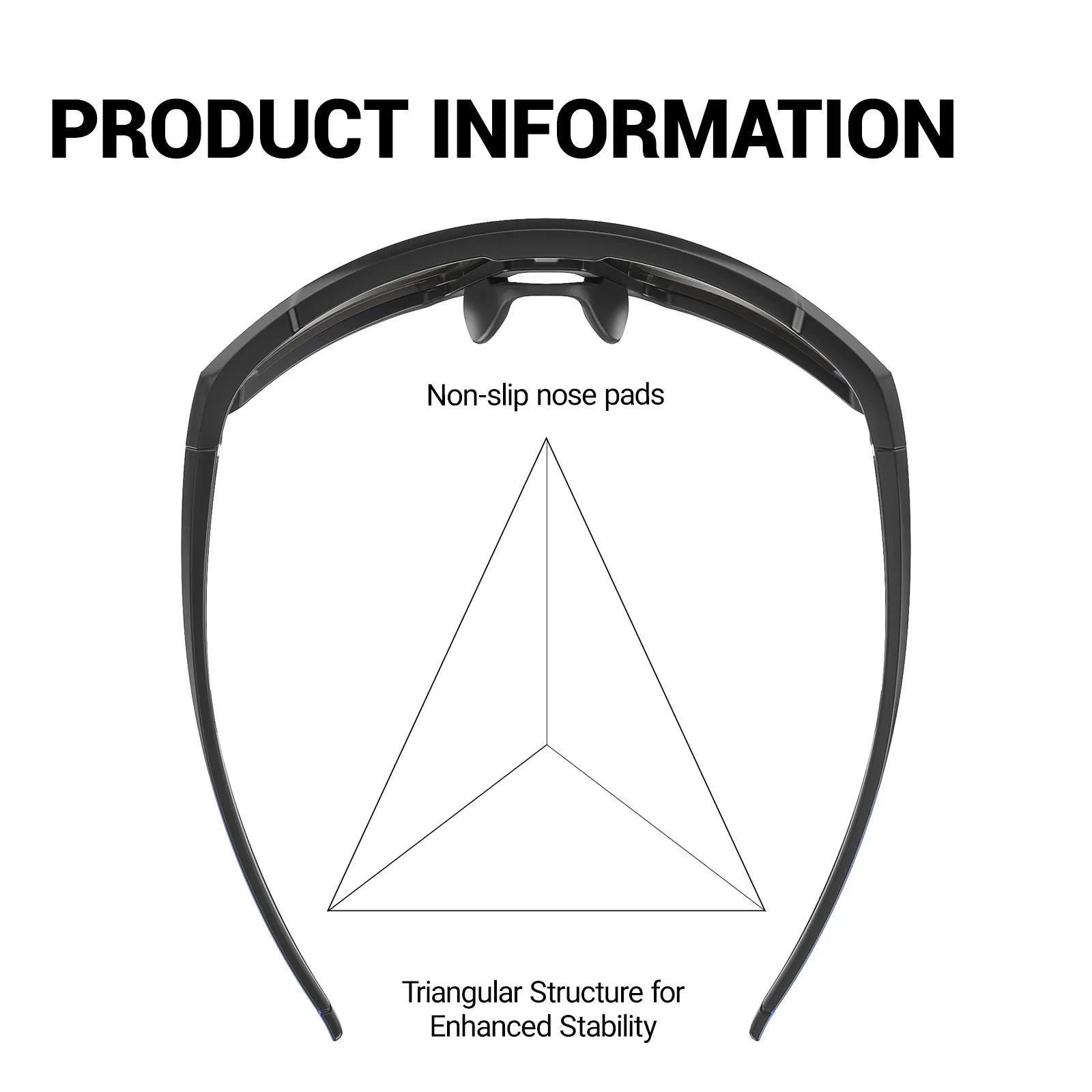 SCVCN sunglasses wraparound frame detail