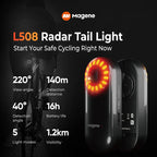 Magene L508 radar bike tail light 140m detection - main view