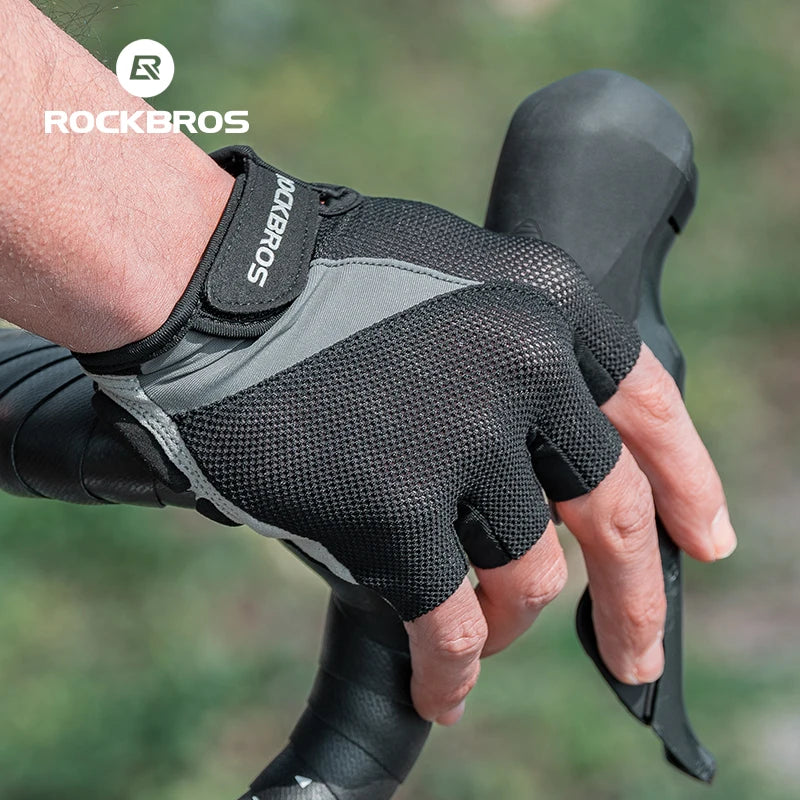 Breathable summer cycling gloves non-slip grip - view 3