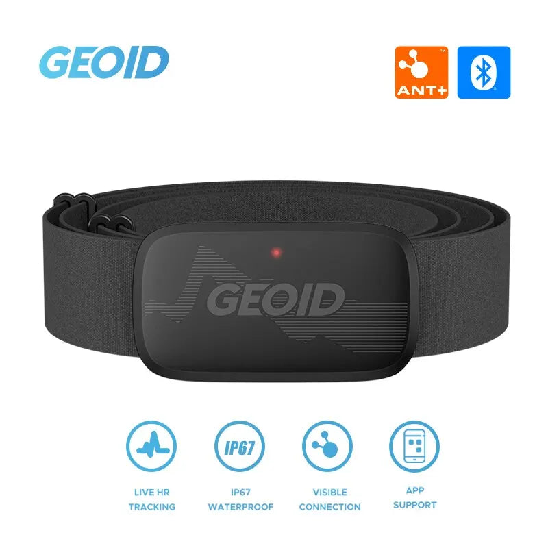 GEOID HS500 heart rate monitor chest strap ANT Bluetooth - main view