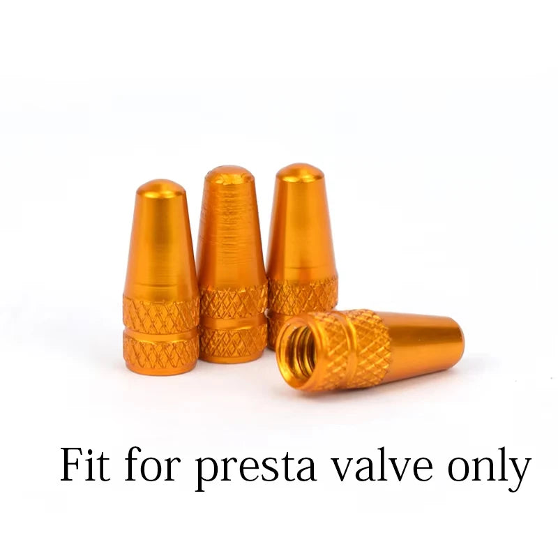 Aluminium Presta Valve Caps — Dustproof