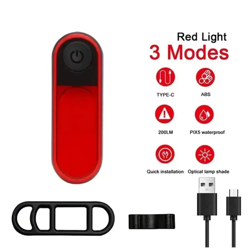 Waterproof bike safety lights front rear - view 16