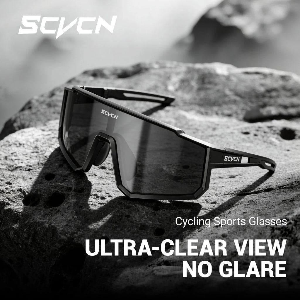 SCVCN UV400 sunglasses lens close-up