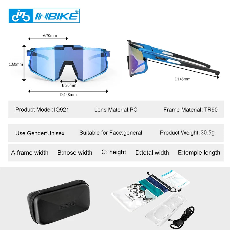 Windproof full-frame cycling sunglasses - view 3