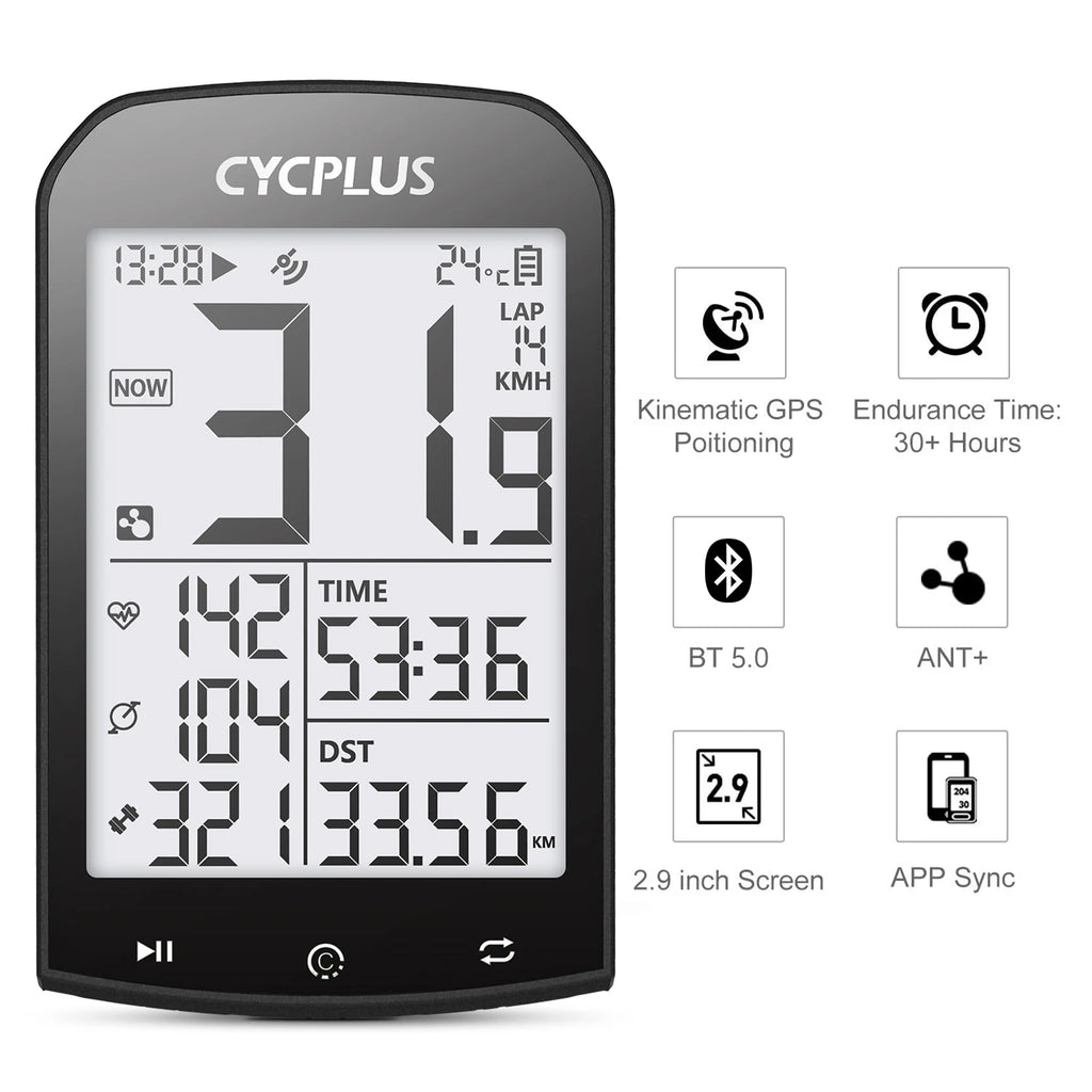 GPS bike computer 2.9 inch screen display - view 2