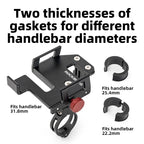 Aluminium alloy phone holder installed handlebar - view 3