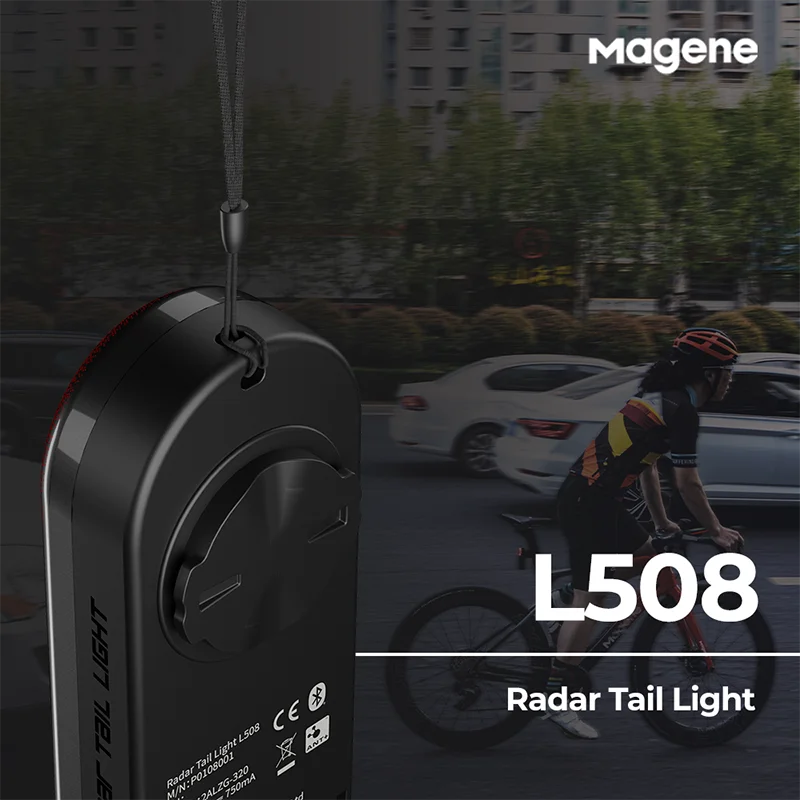 Radar bike light detection range diagram