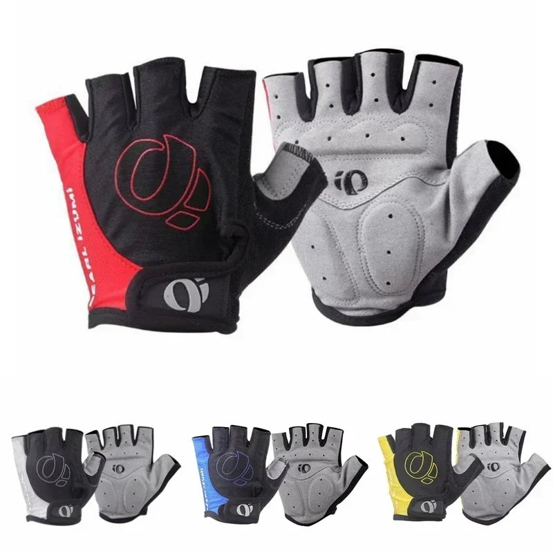 Half-finger cycling gloves gel padded anti-slip - main view