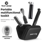 WEST BIKING Repair Tool Kit — Ratchet Wrench & Tire Levers