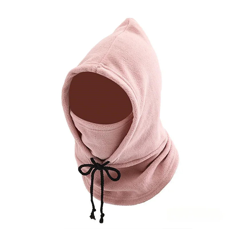 Warm winter balaclava hood in grey - view 6