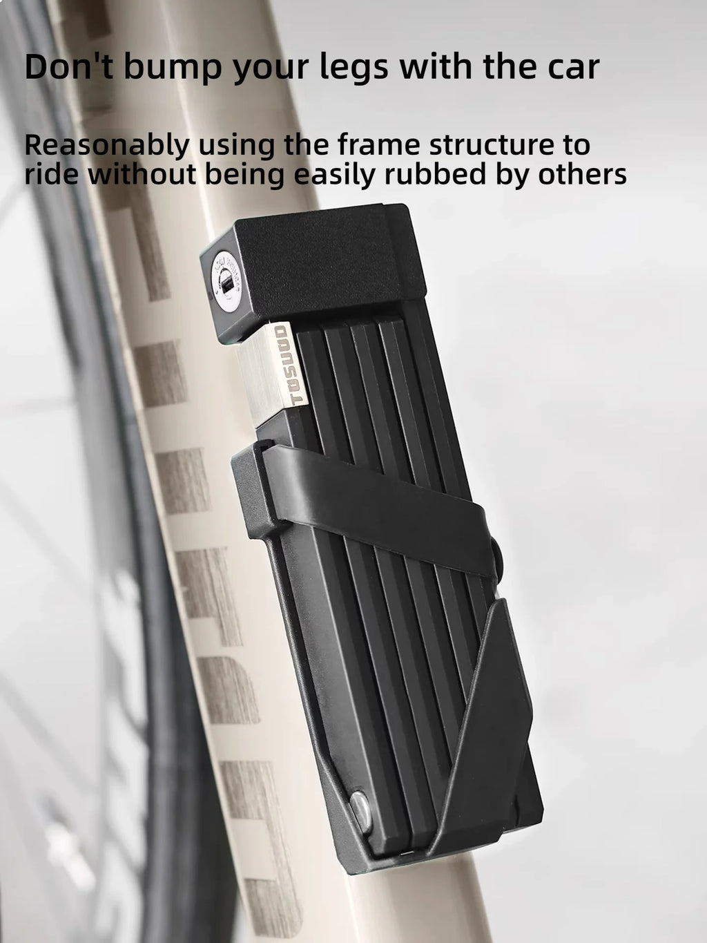 Anti-theft folding lock security detail - view 6