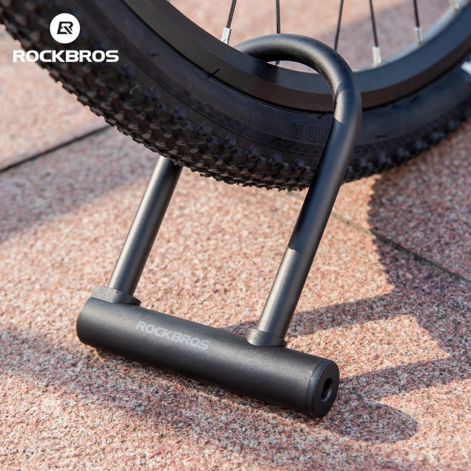 ROCKBROS compact U-lock carbon steel - main view