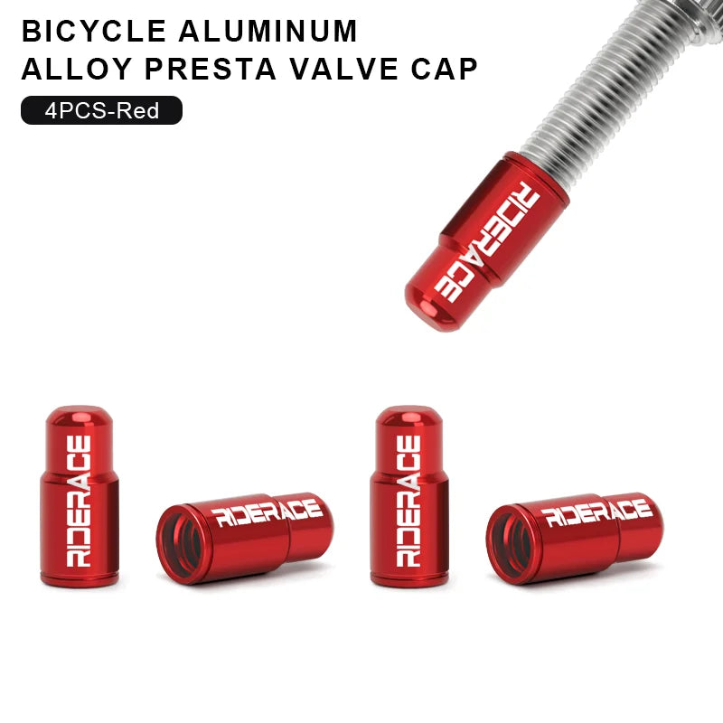 Bike Valve Caps — 2/4/10 Pack Presta Covers