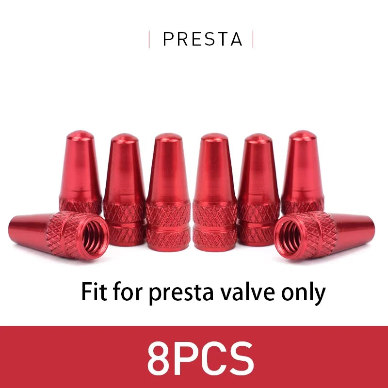 Aluminium Presta Valve Caps — Dustproof