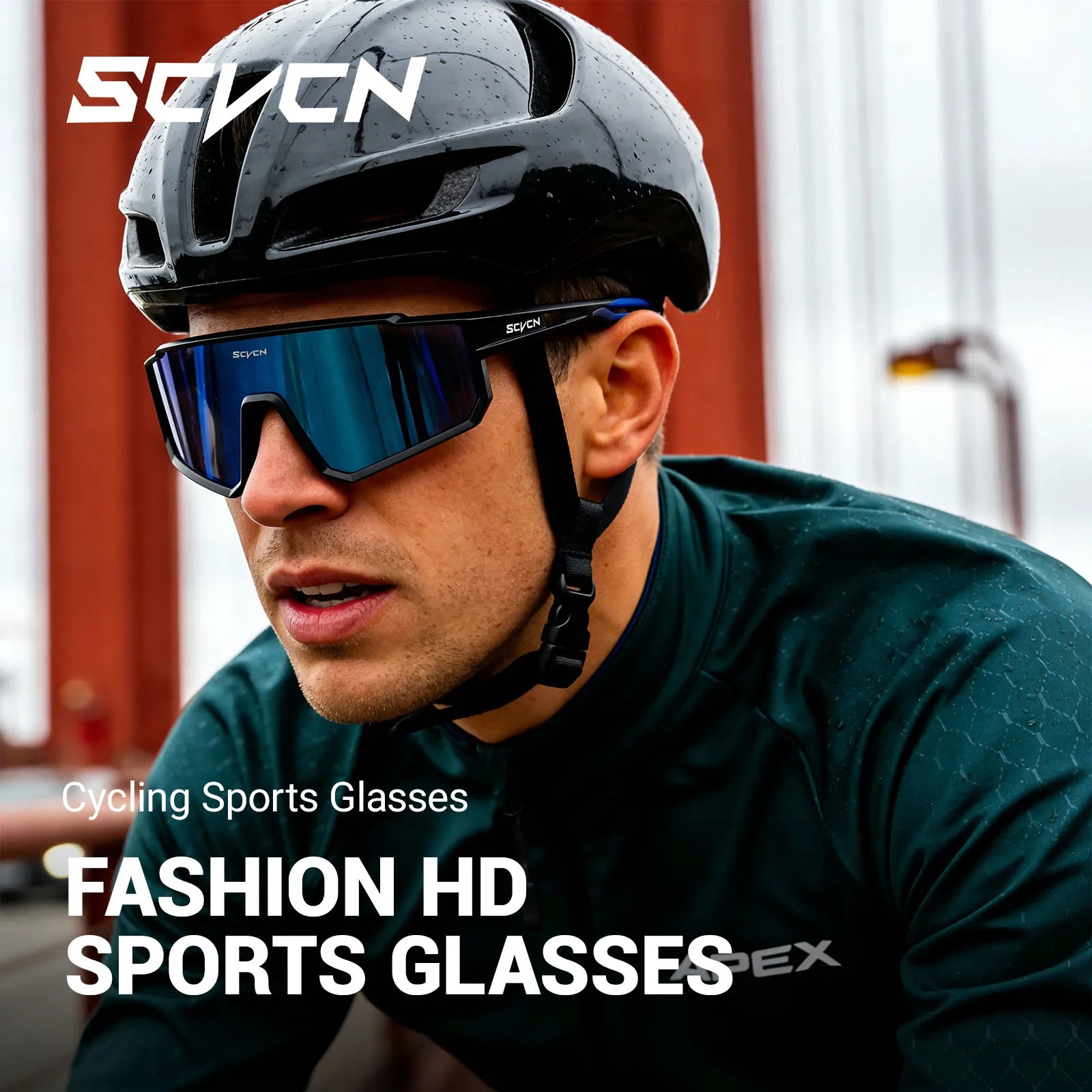 SCVCN cycling sunglasses side profile
