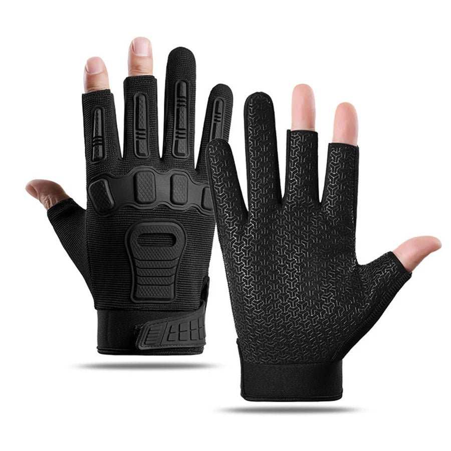 Tactical half-finger gloves anti-slip grip - main view