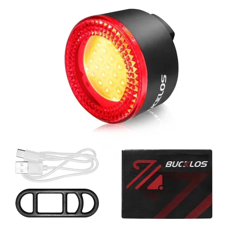 Mini oval bike light red 3 modes - view 8