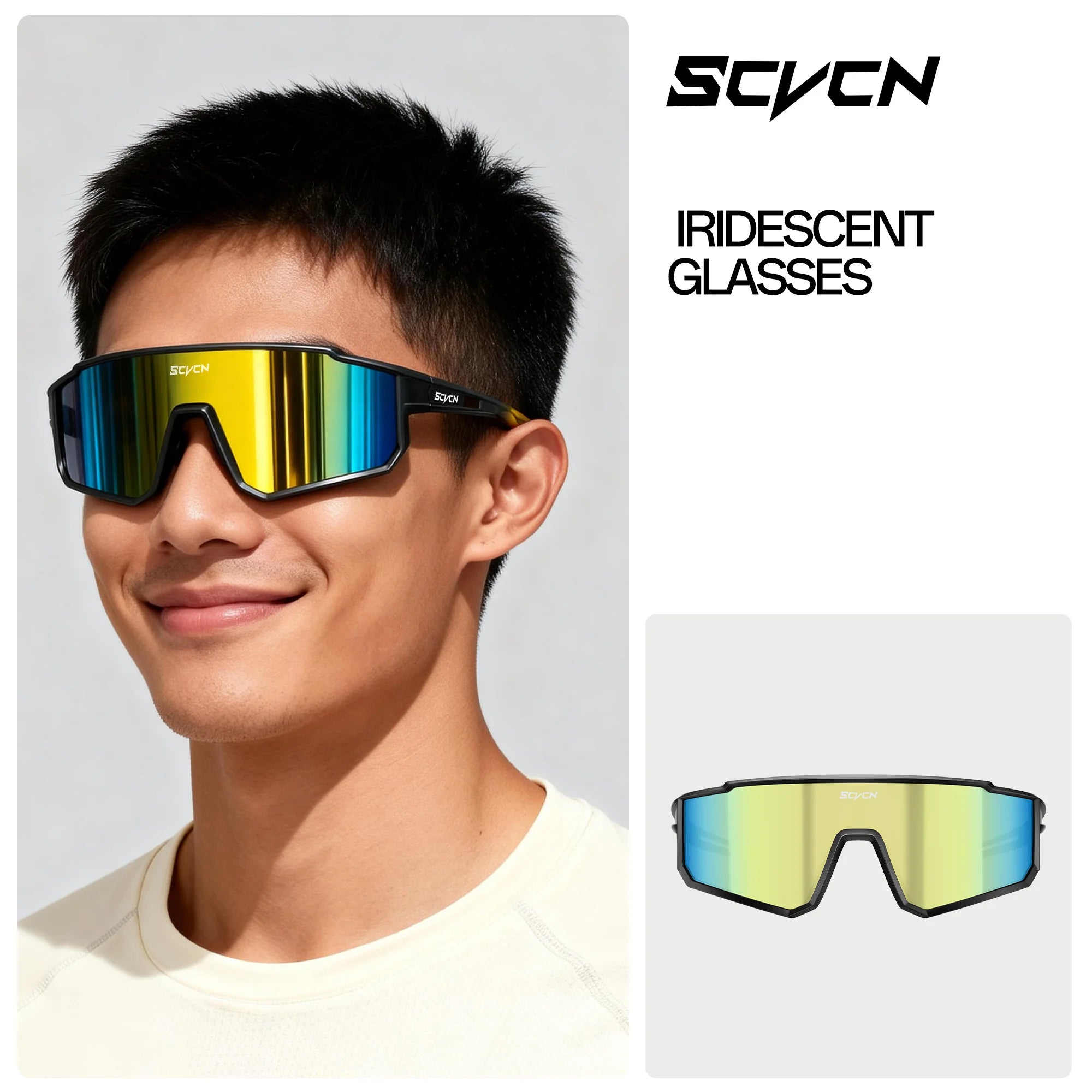 SCVCN UV400 cycling sunglasses top view