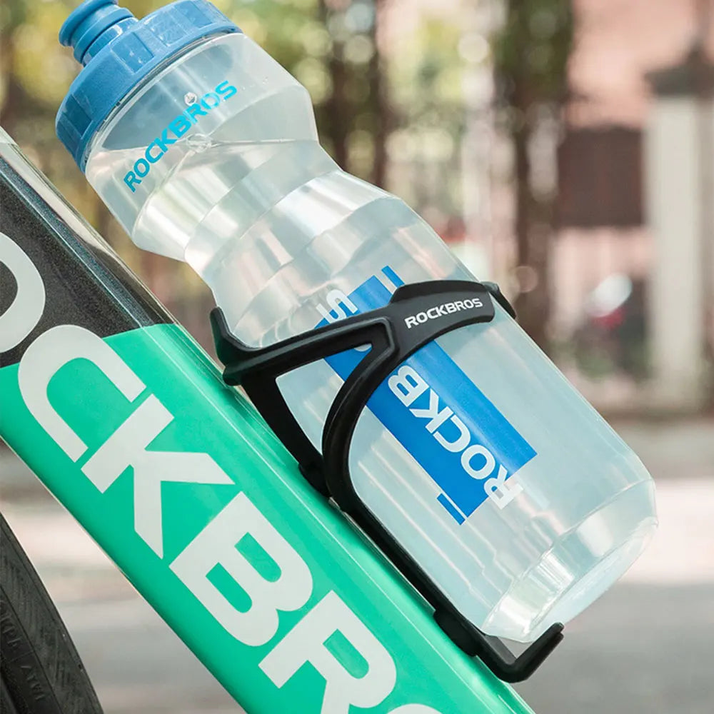 Sports water bottle for road bike black - view 4