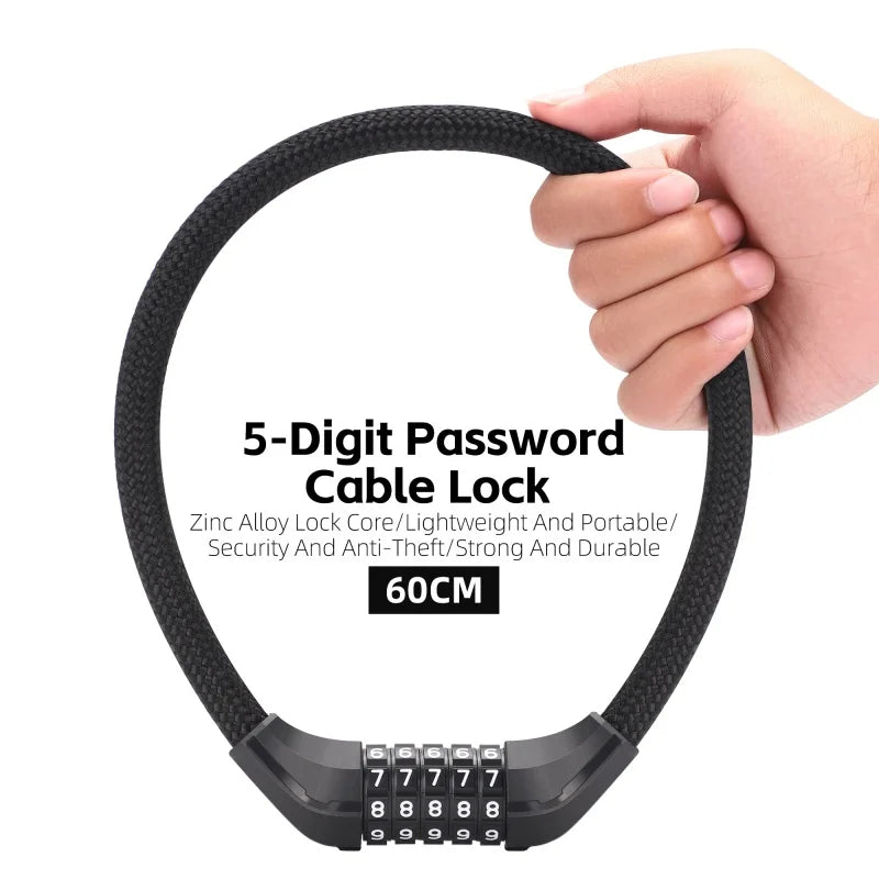 Combination cable lock white colour - view 2