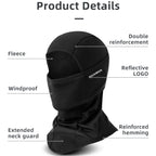 Full-face winter mask windproof black - view 3