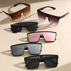 One-piece shield sunglasses side profile