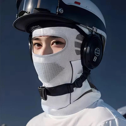 Cold-proof thermal scarf worn as neck cover