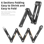 Bike folding lock installed on rack - view 3