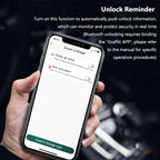 Biometric padlock unlocking gesture - view 3