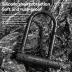Silicone shell bike U-lock black - view 2