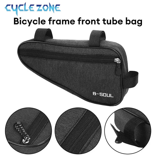 Bike frame bag Velcro install - view 2