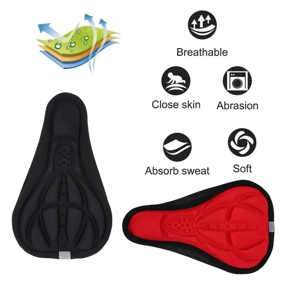 Saddle cover installed on MTB bike seat - view 3
