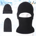 2-in-1 balaclava beanie worn as regular hat