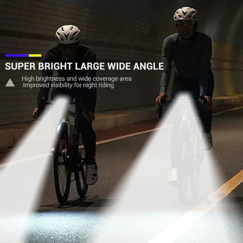 Bright bike front light with digital battery display - view 2