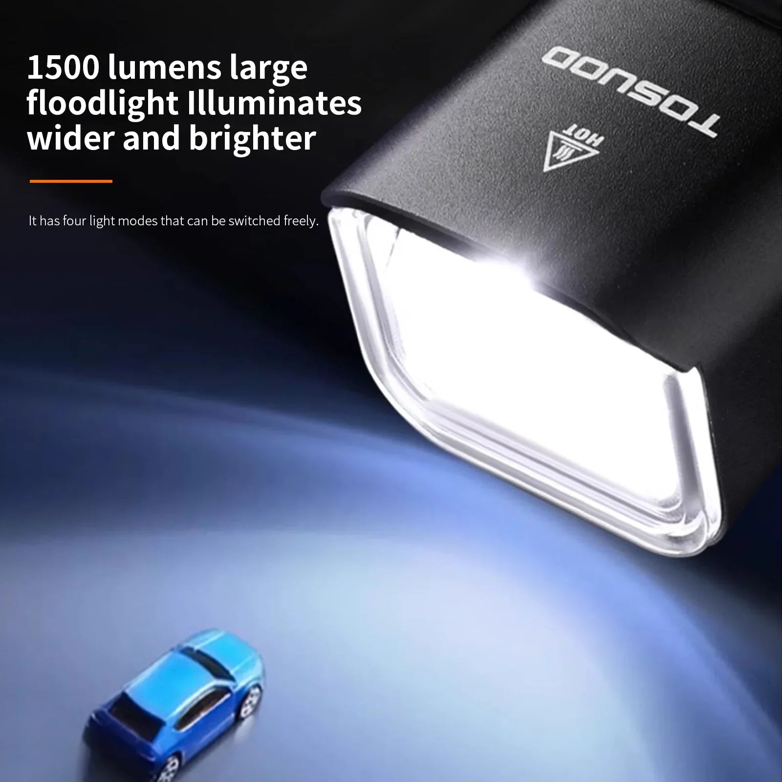 IPX6 waterproof bike light 4800mAh battery - view 4