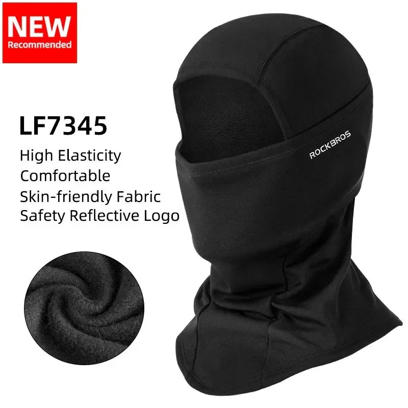 Thermal fleece face mask cap green - view 9